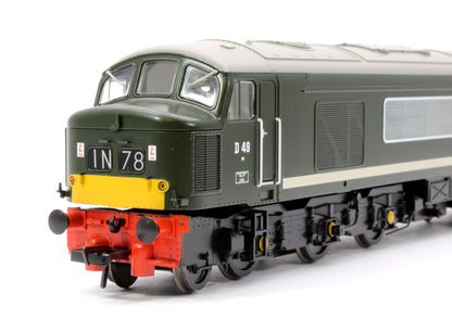 Class 45 Split Centre H/C D49 'The Manchester Regiment' BR Green (Small Yellow Panels) Diesel Locomotive - DCC Sound