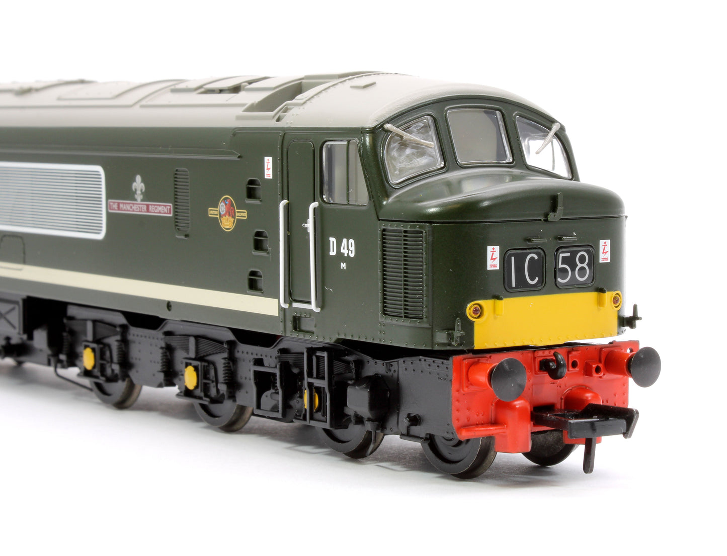 Pre-Owned Class 45 Split Centre H/C D49 'The Manchester Regiment' BR Green (Small Yellow Panels) Diesel Locomotive - DCC Sound