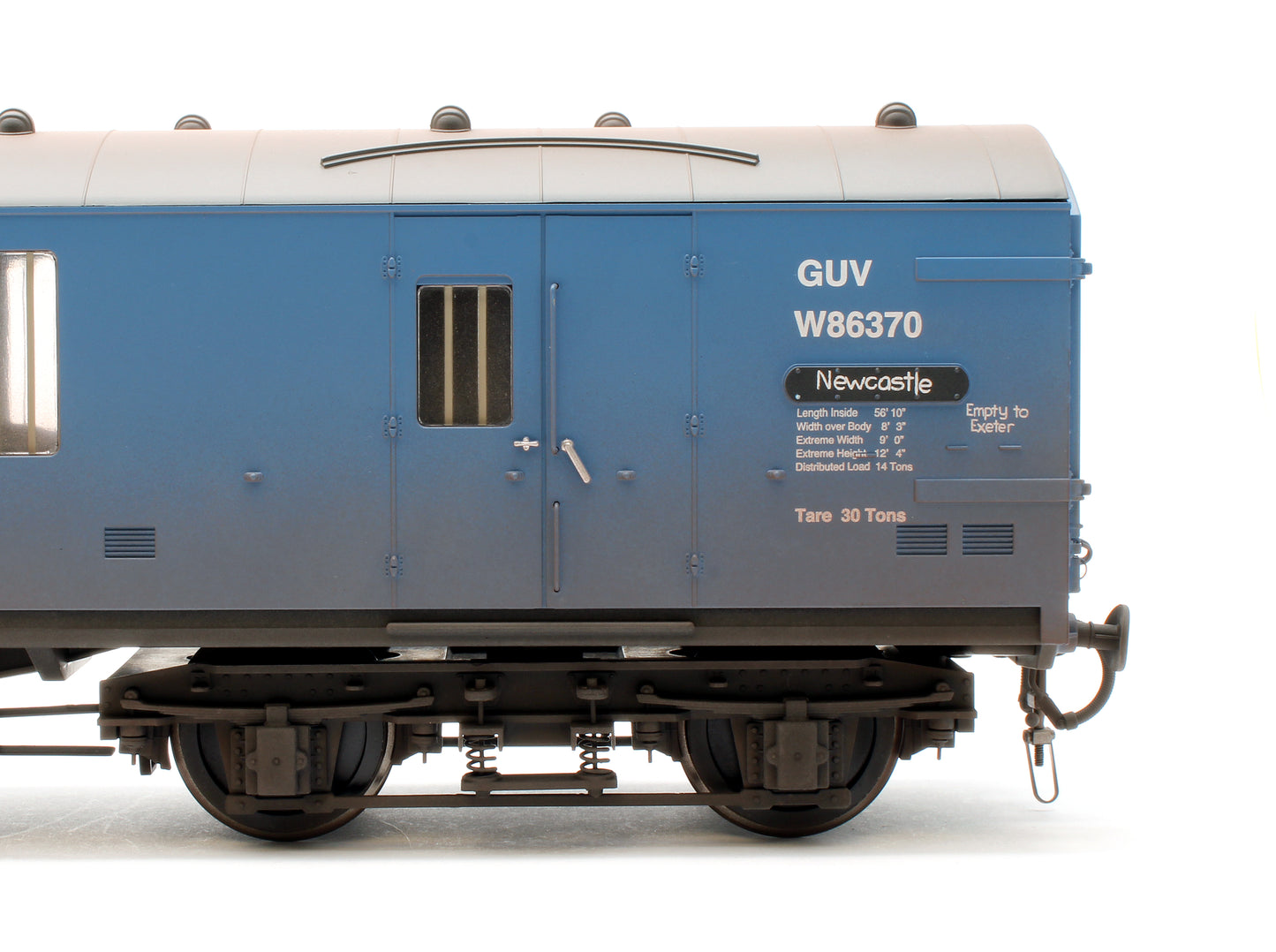 Mk1 General Utility Van (GUV) BR Blue W86370 WEATHERED (BR1)