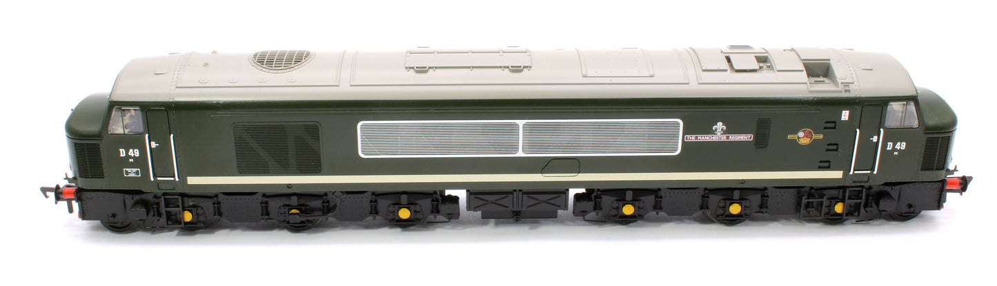 Class 45 Split Centre H/C D49 'The Manchester Regiment' BR Green (Small Yellow Panels) Diesel Locomotive - DCC Sound