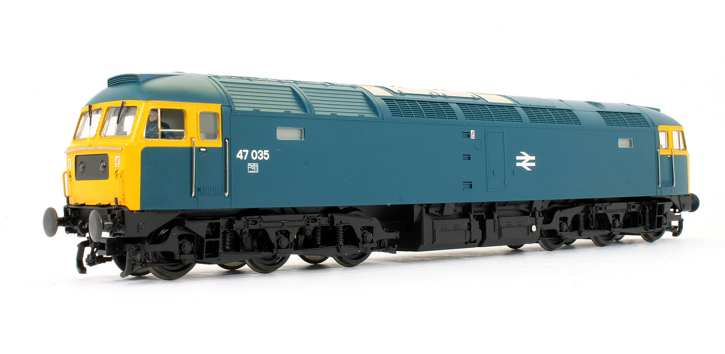 Pre-Owned 32-802 Class 47035 BR Blue Full Yellow Ends Domino Head Code Diesel Locomotive