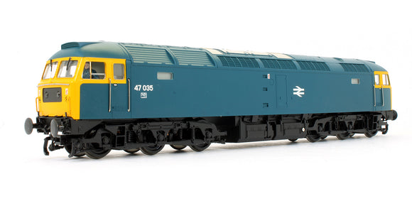 Pre-Owned Class 47035 BR Blue Full Yellow Ends Domino Head Code Diesel Locomotive