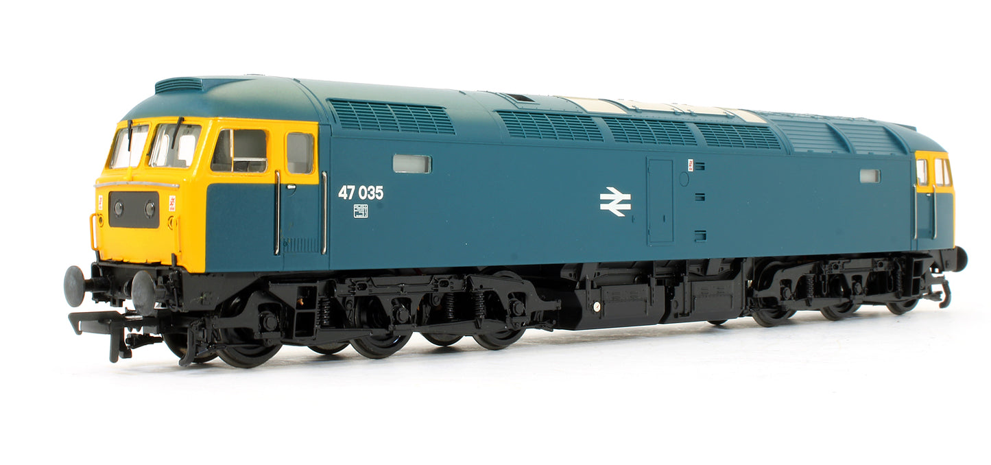Pre-Owned 32-802 Class 47035 BR Blue Full Yellow Ends Domino Head Code Diesel Locomotive
