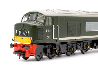 Pre-Owned 32-702ASF Class 46 Centre Headcode D138 BR Green (Small Yellow Panels) Diesel Locomotive - DCC Sound