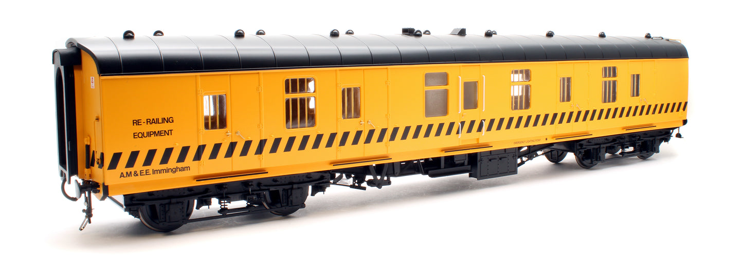 Mk1 Brake Gangwayed Breakdown Train Unit yellow/black