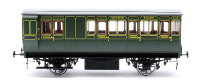 Stroudley 4 Wheel Electrically Lit Brake 3rd Southern Lined Green 4142