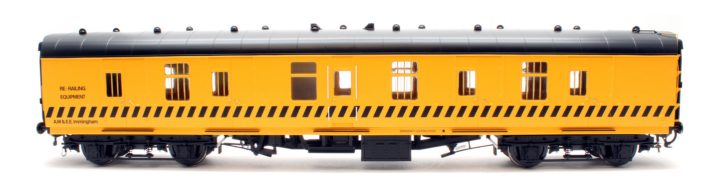 Mk1 Brake Gangwayed Breakdown Train Unit yellow/black