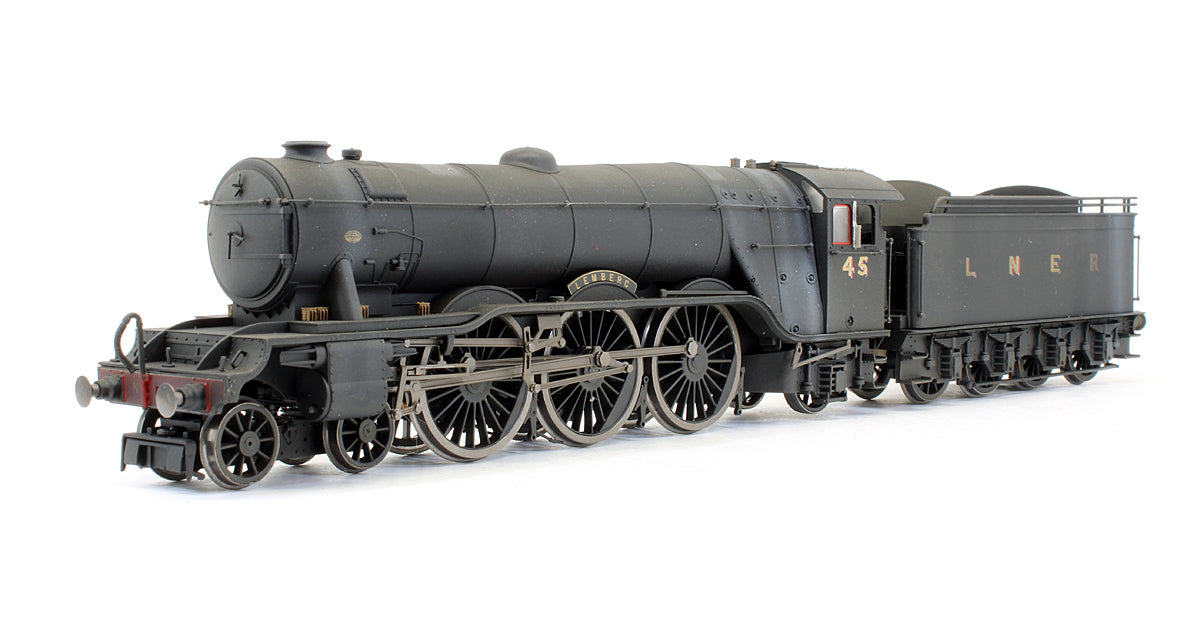 Pre-Owned Class A3 4-6-2 No. 45 "Lemberg" LNER Wartime Black Steam Locomotive - DCC Fitted - Custom Weathered