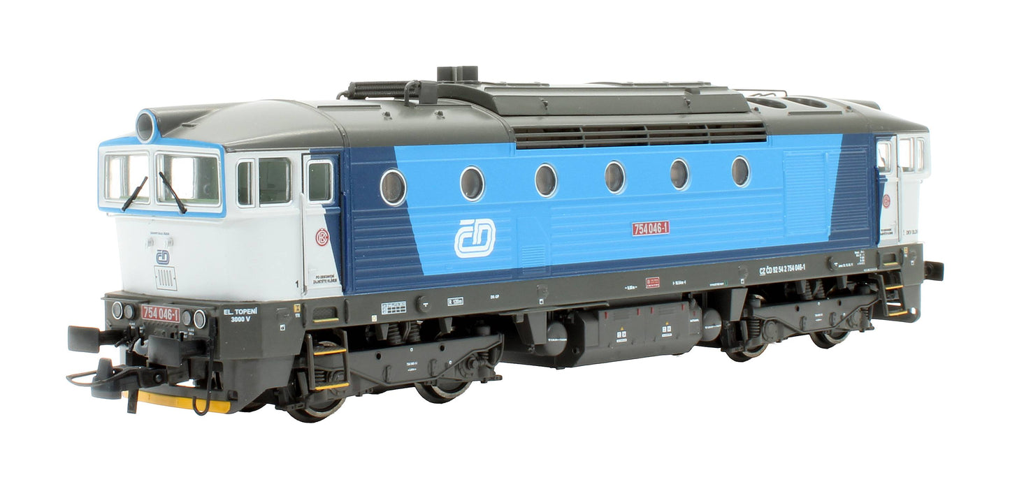 Pre-Owned 71024 CD Class 754 '754 046-1' Blue/Grey Najbrt Diesel Locomotive - DCC sound