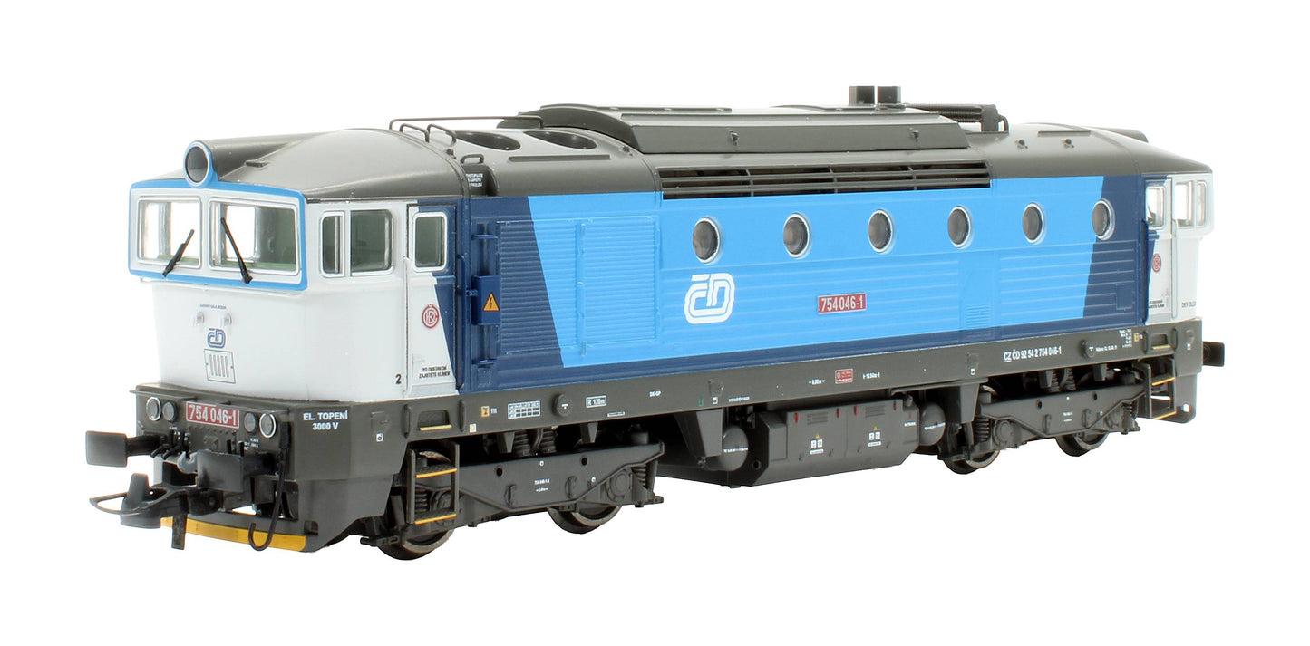 Pre-Owned 71024 CD Class 754 '754 046-1' Blue/Grey Najbrt Diesel Locomotive - DCC sound