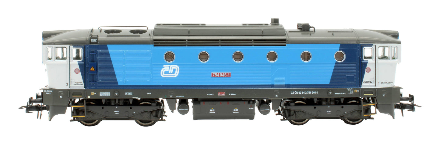 Pre-Owned 71024 CD Class 754 '754 046-1' Blue/Grey Najbrt Diesel Locomotive - DCC sound
