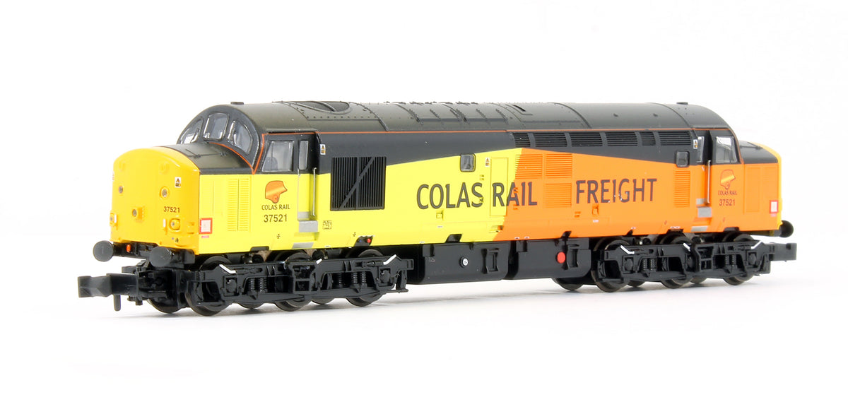 Pre-Owned Class 37/5 Refurbished 37521 Colas Rail Freight Diesel Locomotive - DCC Fitted