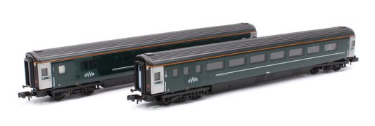 Pre-Owned 374-997A BR Mk3 'Night Riviera' 2-Coach Pack GWR Green (FirstGroup) No.10584 & No.12142 - Pack B