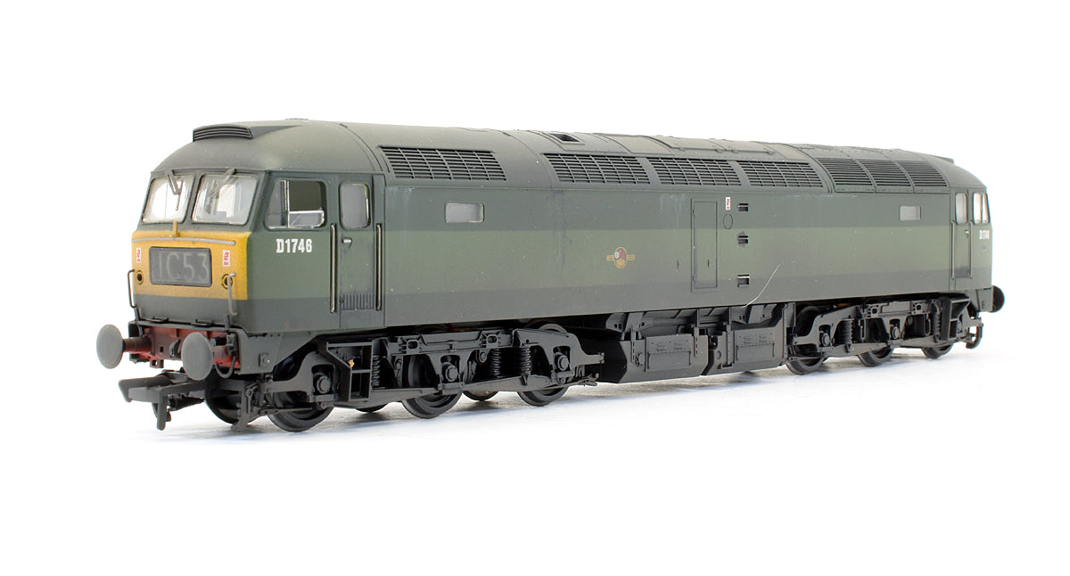 Pre-Owned Class 47 Diesel D1746 BR Two Tone Green Diesel Locomotive - Custom Weathered