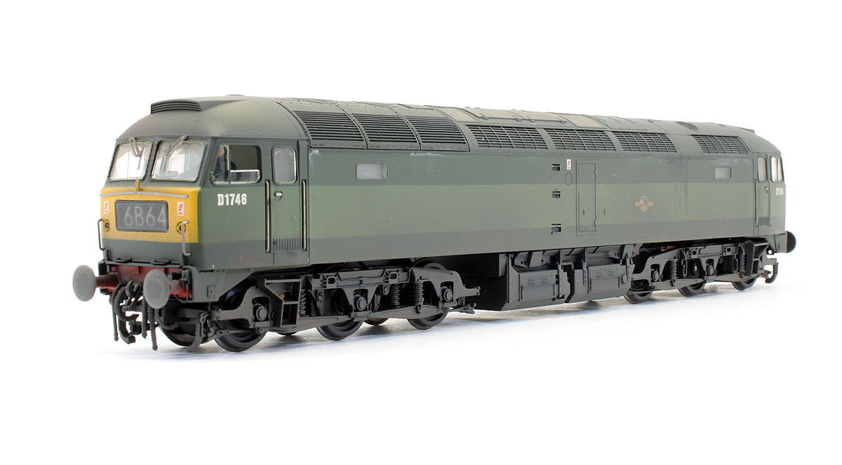 Pre-Owned Class 47 Diesel D1746 BR Two Tone Green Diesel Locomotive - Custom Weathered