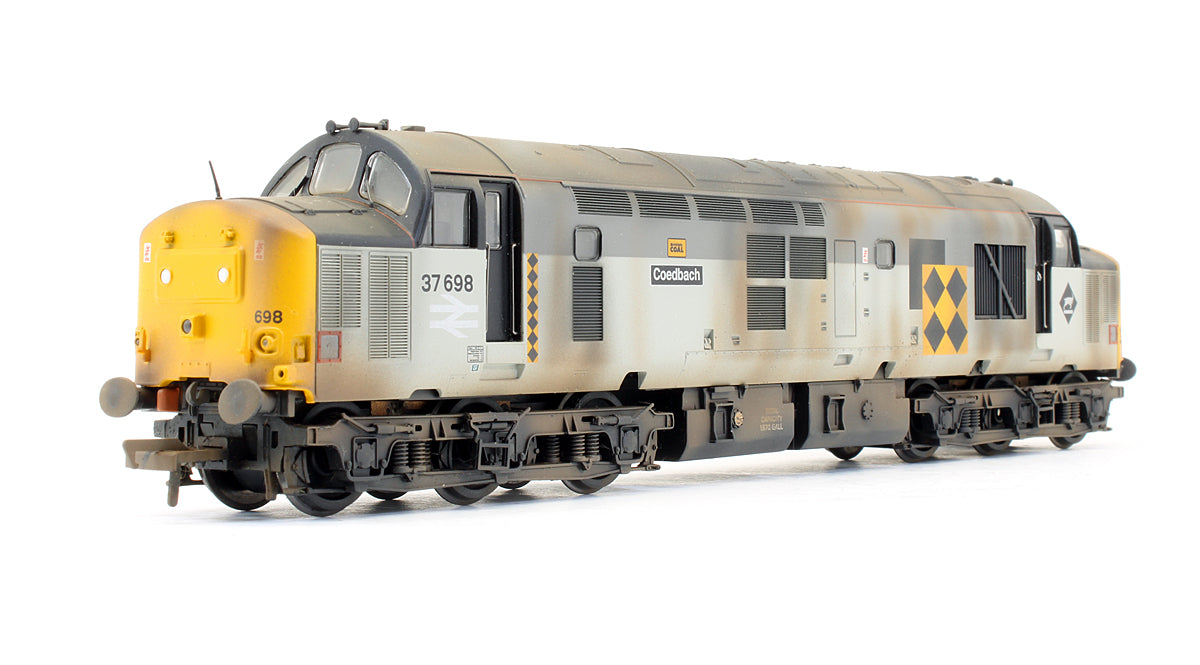 Pre-Owned Class 37/5 37698 Coal Sector 'Coedbach' Diesel Locomotive - Custom Weathered
