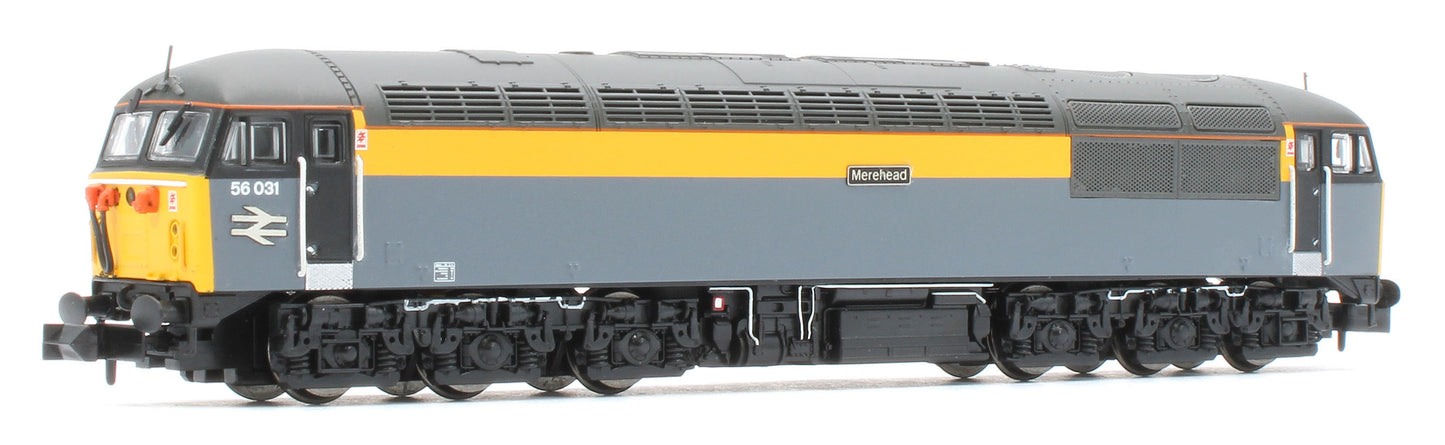 GM2210702 Class 56 031 'Merehead' BR Dutch Grey/Yellow Diesel Locomotive