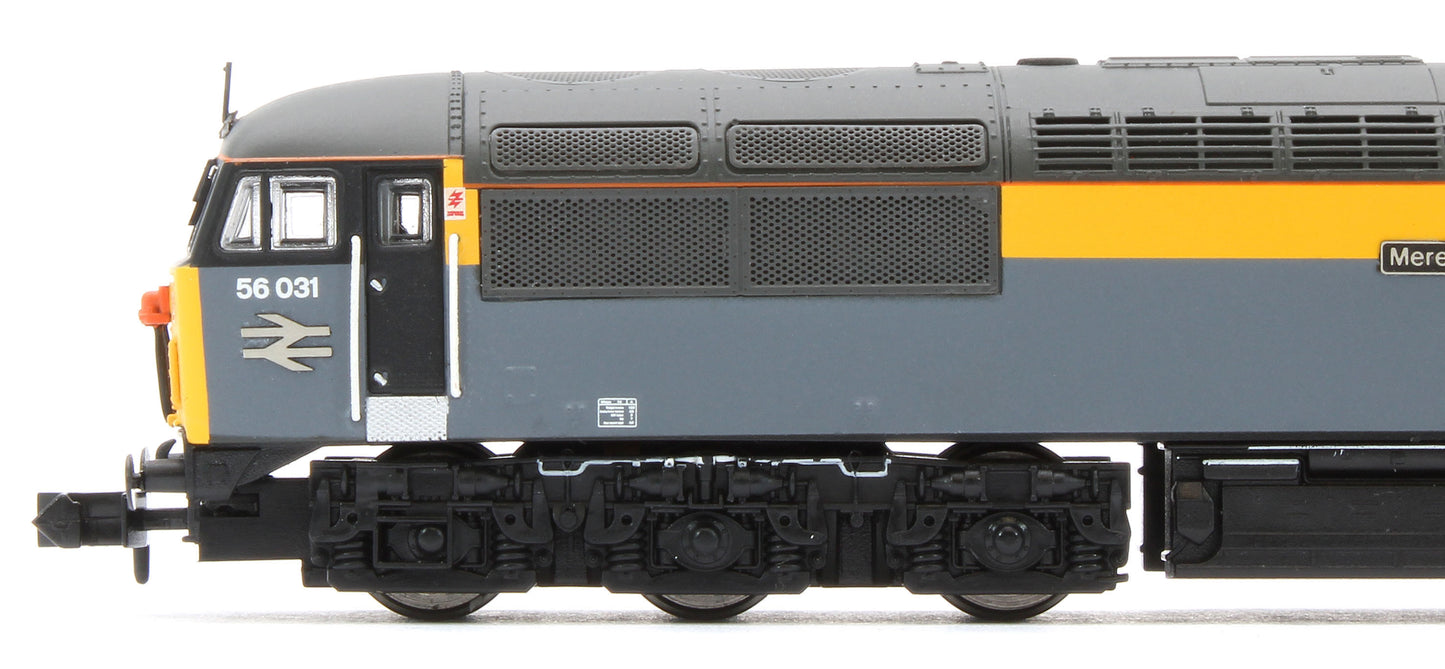 GM2210702D Class 56 031 'Merehead' BR Dutch Grey/Yellow Diesel Locomotive - DCC Fitted