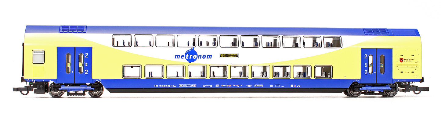 Pre-Owned 6200106 Set Of 2 Metronom Bi-Level Passenger Coaches