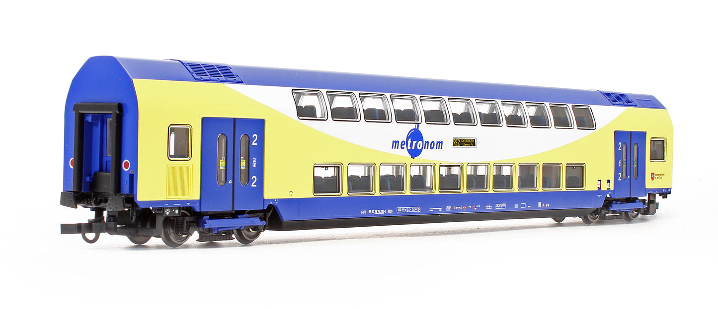 Pre-Owned 6200106 Set Of 2 Metronom Bi-Level Passenger Coaches