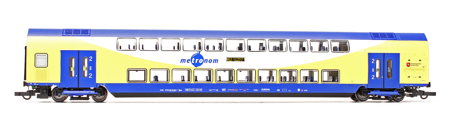 Pre-Owned 6200106 Set Of 2 Metronom Bi-Level Passenger Coaches
