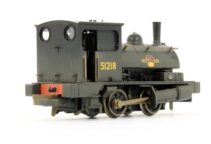 Pre-Owned BR 0-4-0ST Pug '51218' Steam Locomotive - Weathered