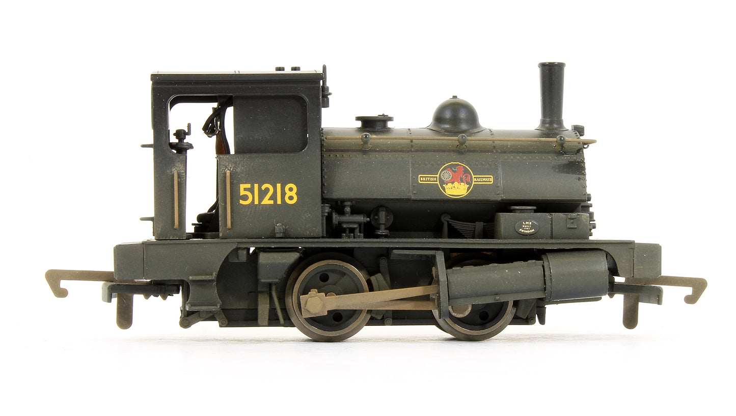 Pre-Owned BR 0-4-0ST Pug '51218' Steam Locomotive - Weathered