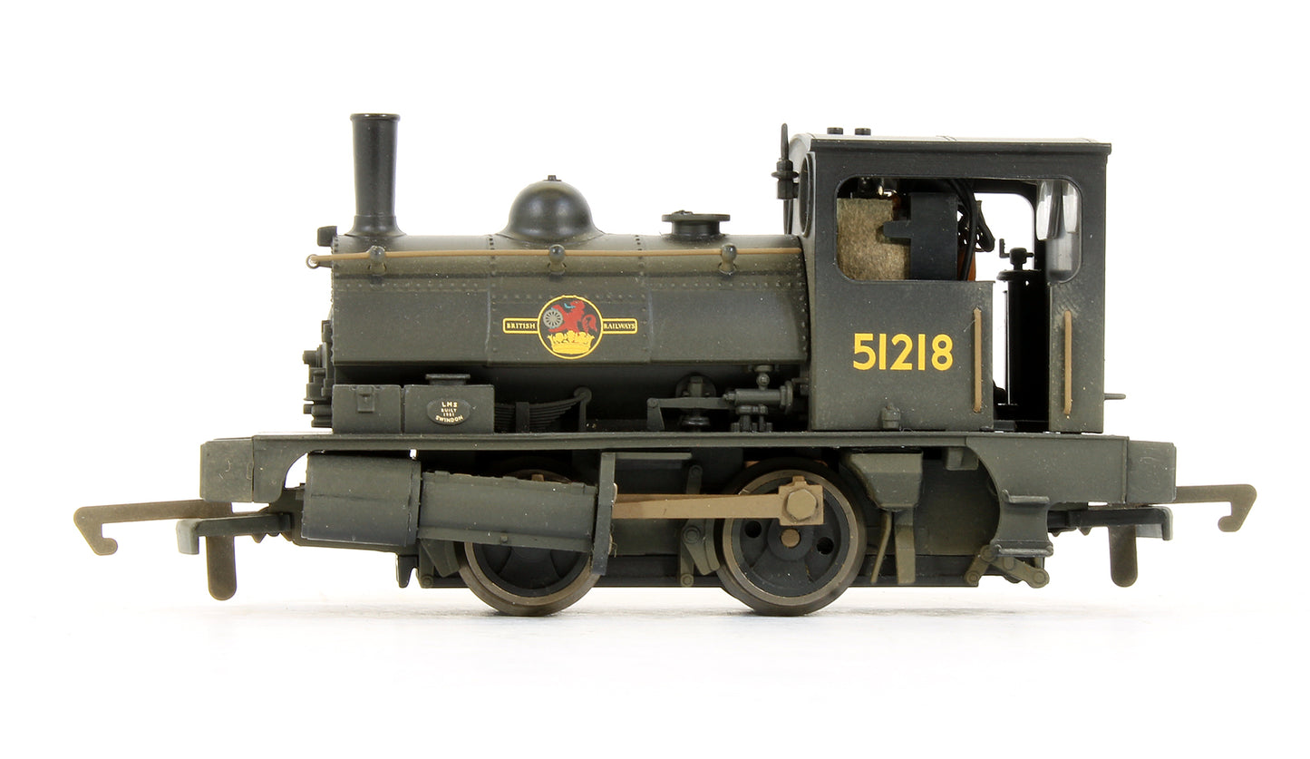 Pre-Owned BR 0-4-0ST Pug '51218' Steam Locomotive - Weathered