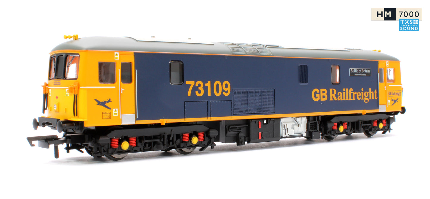 Railroad Plus Class 73, Bo-Bo, 73109 'Battle of Britain' GB Railfreight Electro Diesel Locomotive - Triplex Sound Fitted