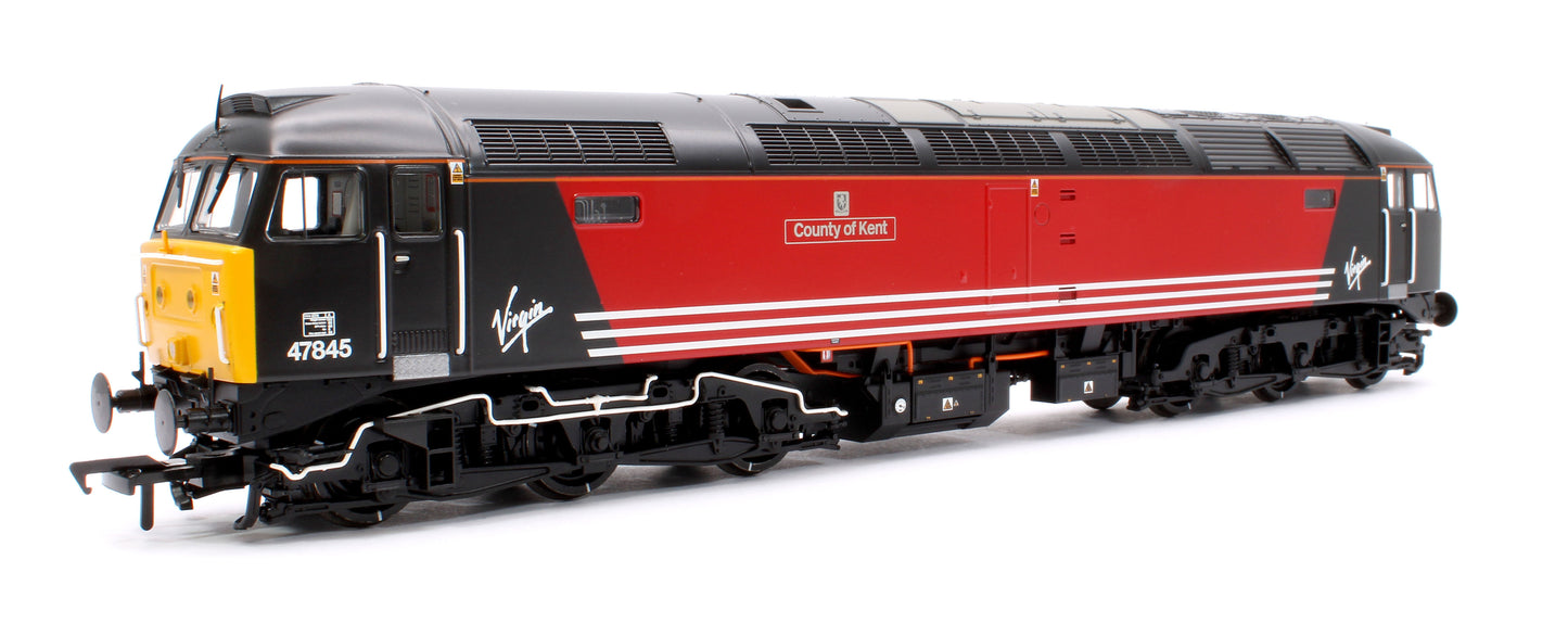 Class 47/4 47845 'County of Kent' Virgin Trains (Original) Diesel Locomotive - DCC Sound Deluxe