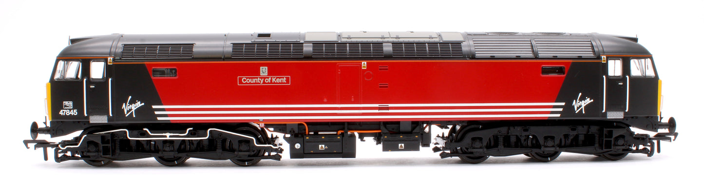 Class 47/4 47845 'County of Kent' Virgin Trains (Original) Diesel Locomotive - DCC Sound Deluxe