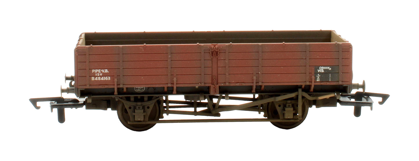 Pre-Owned 38-701 22 Ton Pipe Wagon BR Bauxite (Late) 'B484163' - Custom Weathered