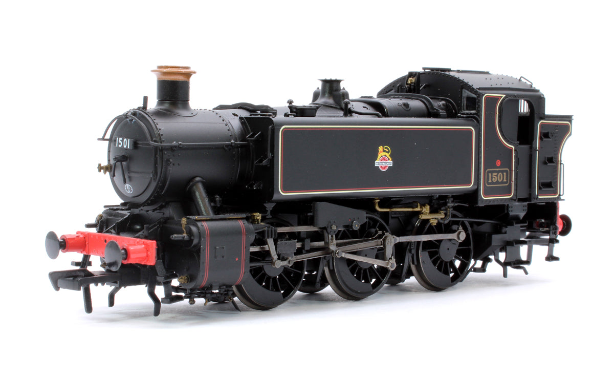 BR 15xx Pannier Tank - 1501 Lined Black Early Crest (as preserved) - Steam Tank Locomotive