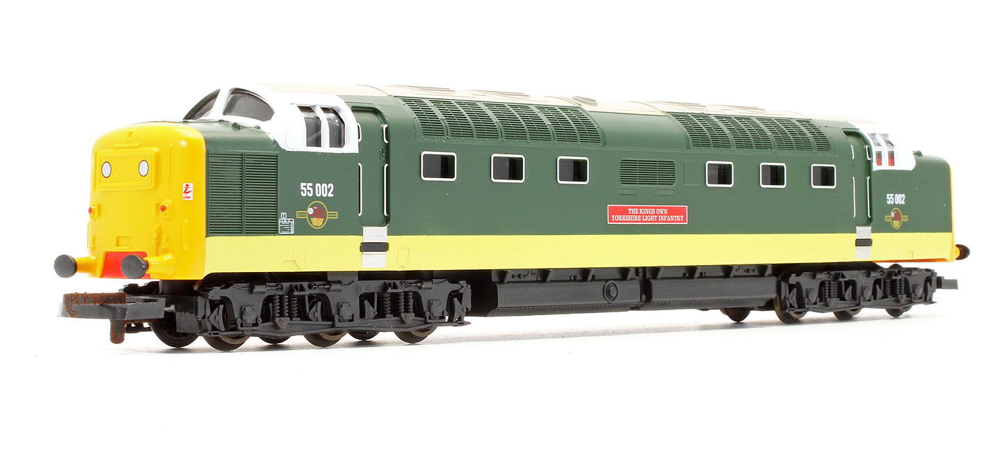Pre-Owned BR Two Tone Green Class 55002 'The Kings Own Yorkshire Light Infantry' Diesel Locomotive