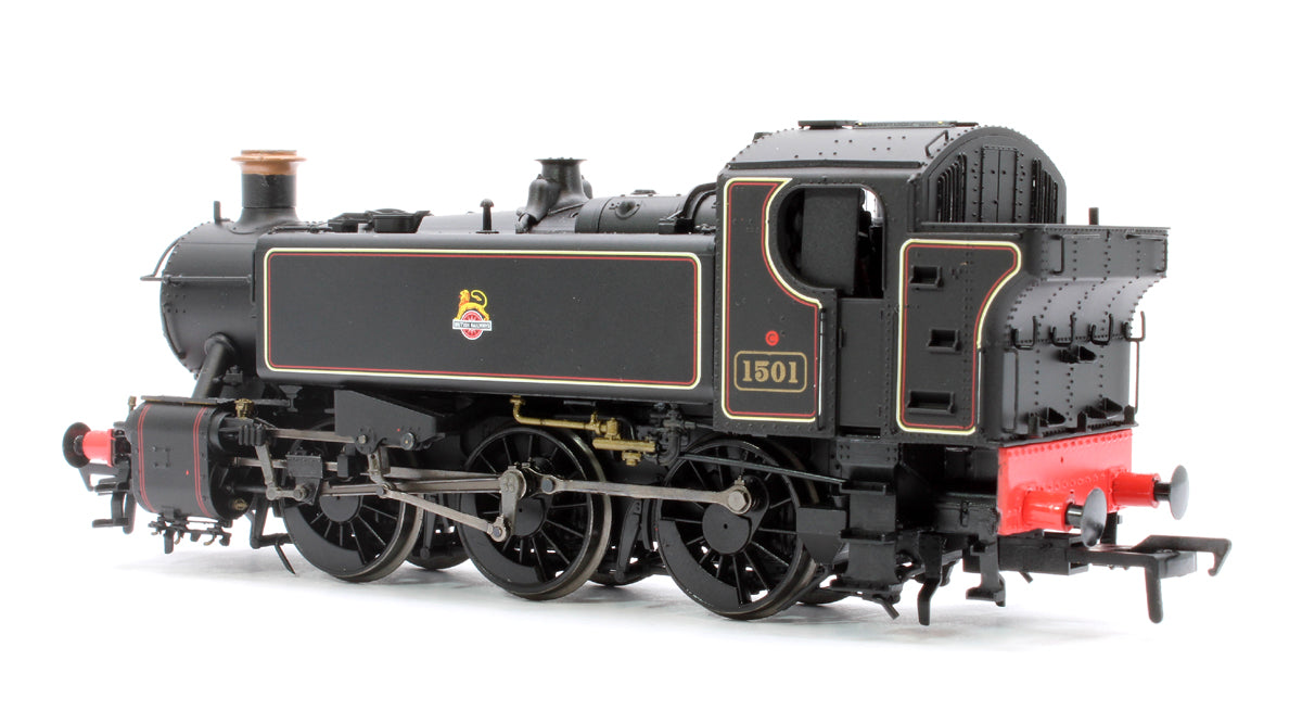 BR 15xx Pannier Tank - 1501 Lined Black Early Crest (as preserved) - Steam Tank Locomotive - DCC Sound