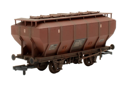 Pre-Owned 38-500 Covered Hopper Wagon (COVHOP) BR Bauxite (Late) 'B870812' - Custom Weathered