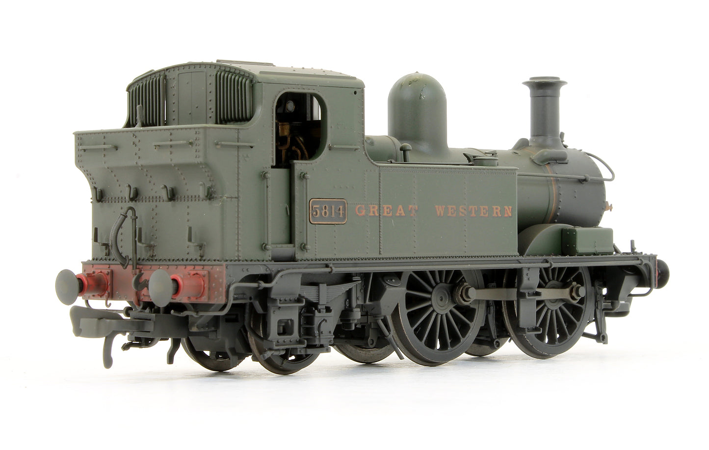 Pre-Owned H1402 Class 58XX 5814 0-4-2T GWR Unlined Green Steam Locomotive (Weathered)