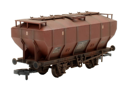 Pre-Owned 38-500 Covered Hopper Wagon (COVHOP) BR Bauxite (Late) 'B870812' - Custom Weathered