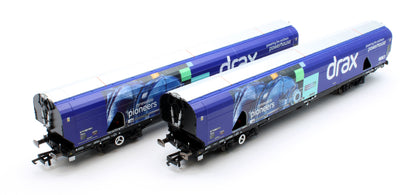 Pre-Owned Drax Biomass Wagon Pack 83700698071-3 & 83700698009-3