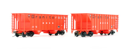 Pre-Owned Greenville 100 Ton Twin Hopper 'Granite Rock'- 2 Pack