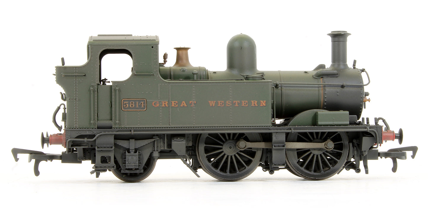 Pre-Owned H1402 Class 58XX 5814 0-4-2T GWR Unlined Green Steam Locomotive (Weathered)
