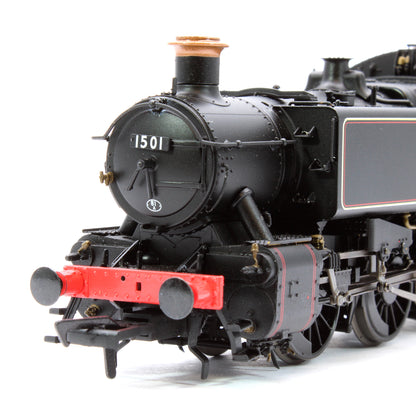 BR 15xx Pannier Tank - 1501 Lined Black Early Crest (as preserved) - Steam Tank Locomotive