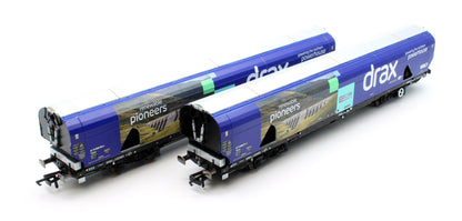 Pre-Owned Drax Biomass Wagon Pack 83700698071-3 & 83700698009-3