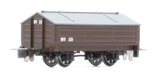 990401 Peaked Roof Van - Plain Brown No.20