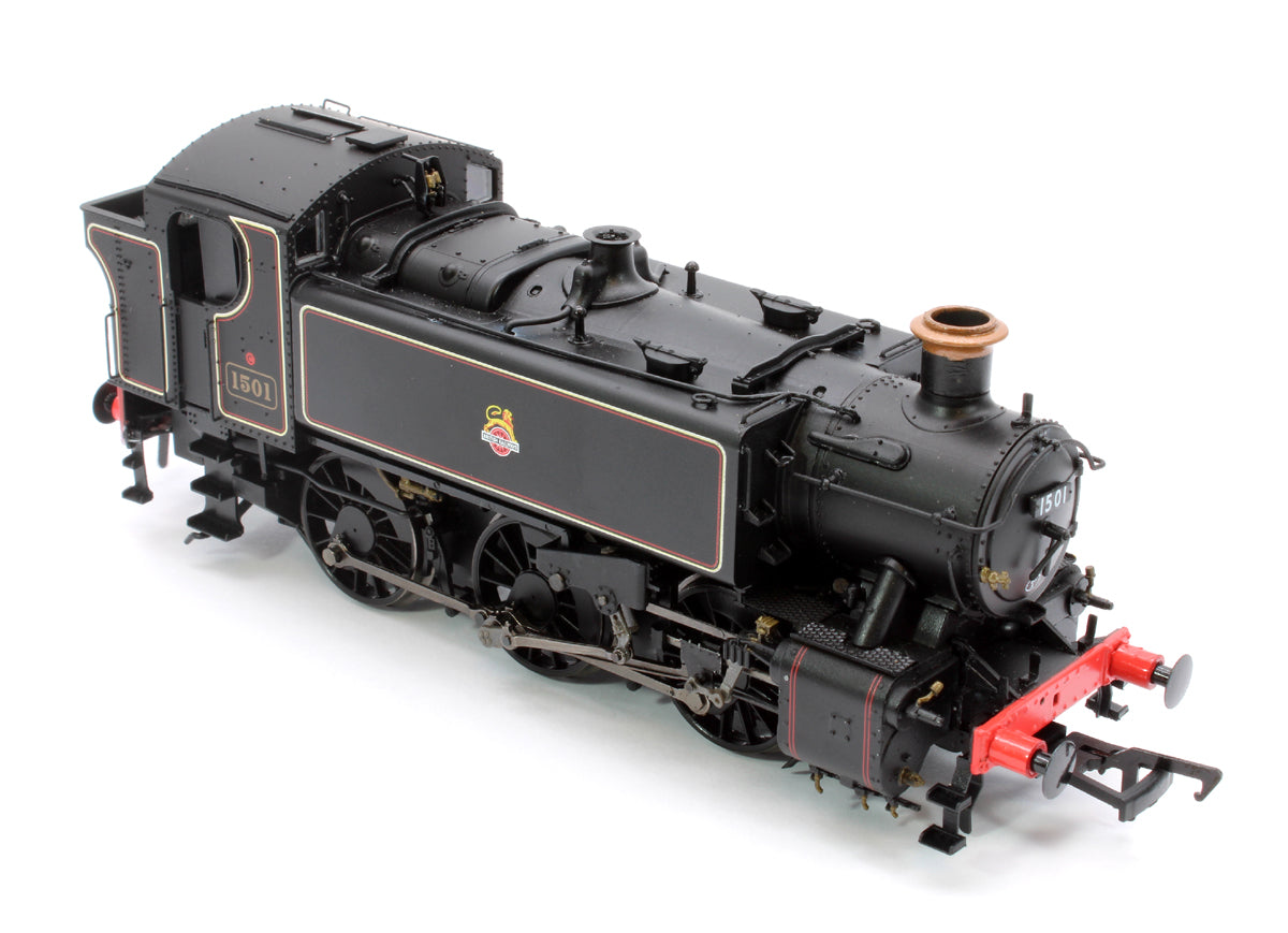 BR 15xx Pannier Tank - 1501 Lined Black Early Crest (as preserved) - Steam Tank Locomotive - DCC Sound