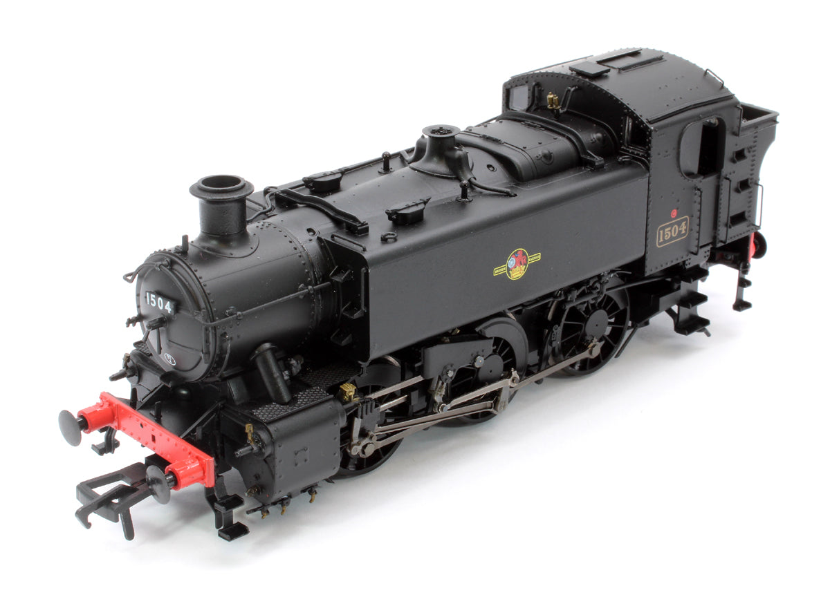 BR 15xx Pannier Tank - 1504 Unlined Black Late Crest - Steam Tank Locomotive