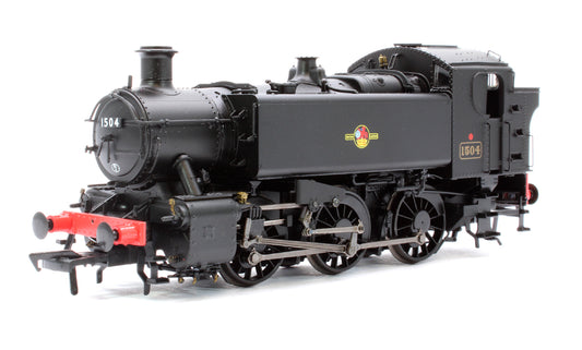 BR 15xx Pannier Tank - 1504 Unlined Black Late Crest - Steam Tank Locomotive