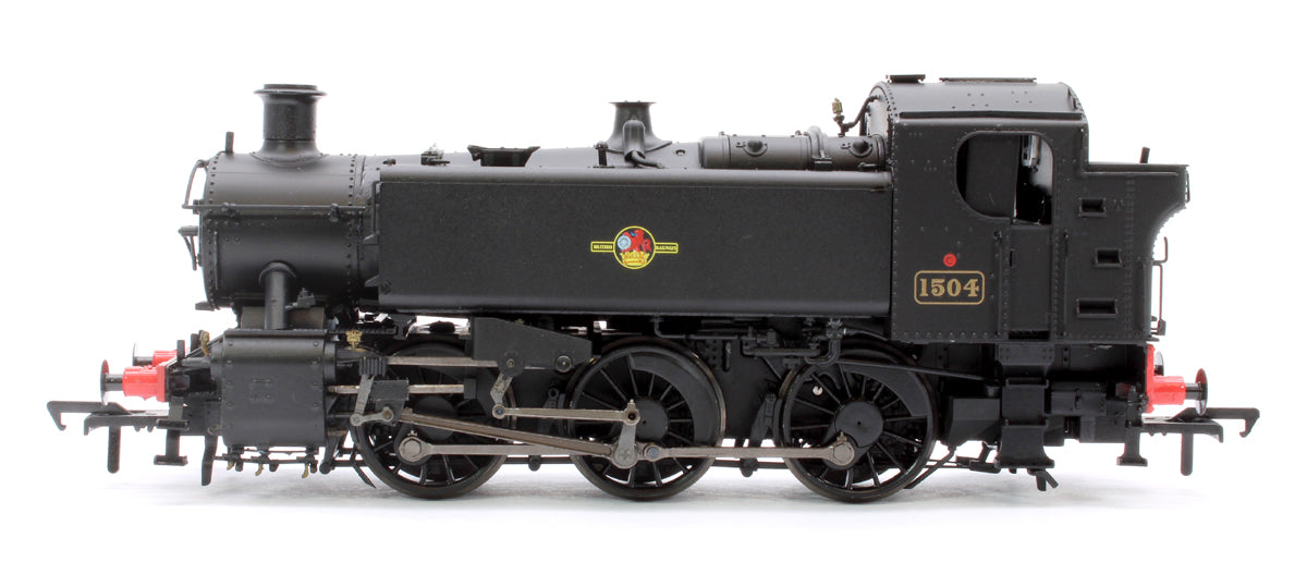 BR 15xx Pannier Tank - 1504 Unlined Black Late Crest - Steam Tank Locomotive