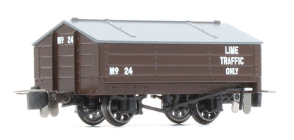 990402 Peaked Roof Van - Brown 'Lime' No.24