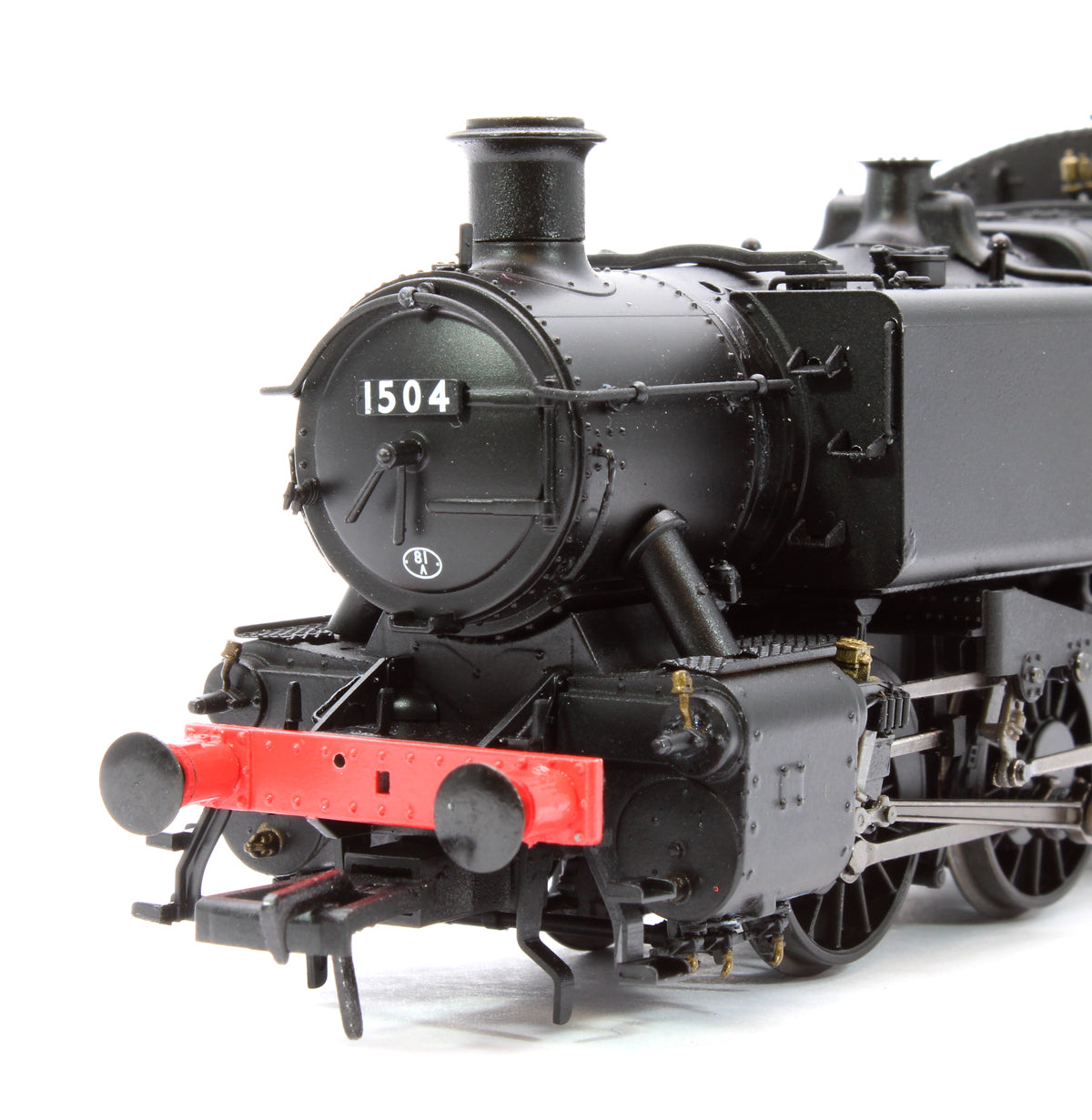 BR 15xx Pannier Tank - 1504 Unlined Black Late Crest - Steam Tank Locomotive